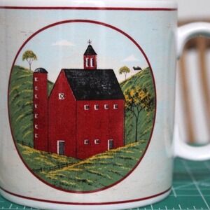 Sakura Warren Kimble Brandon House Country Life Red Barn Folk Art Coffee Mug